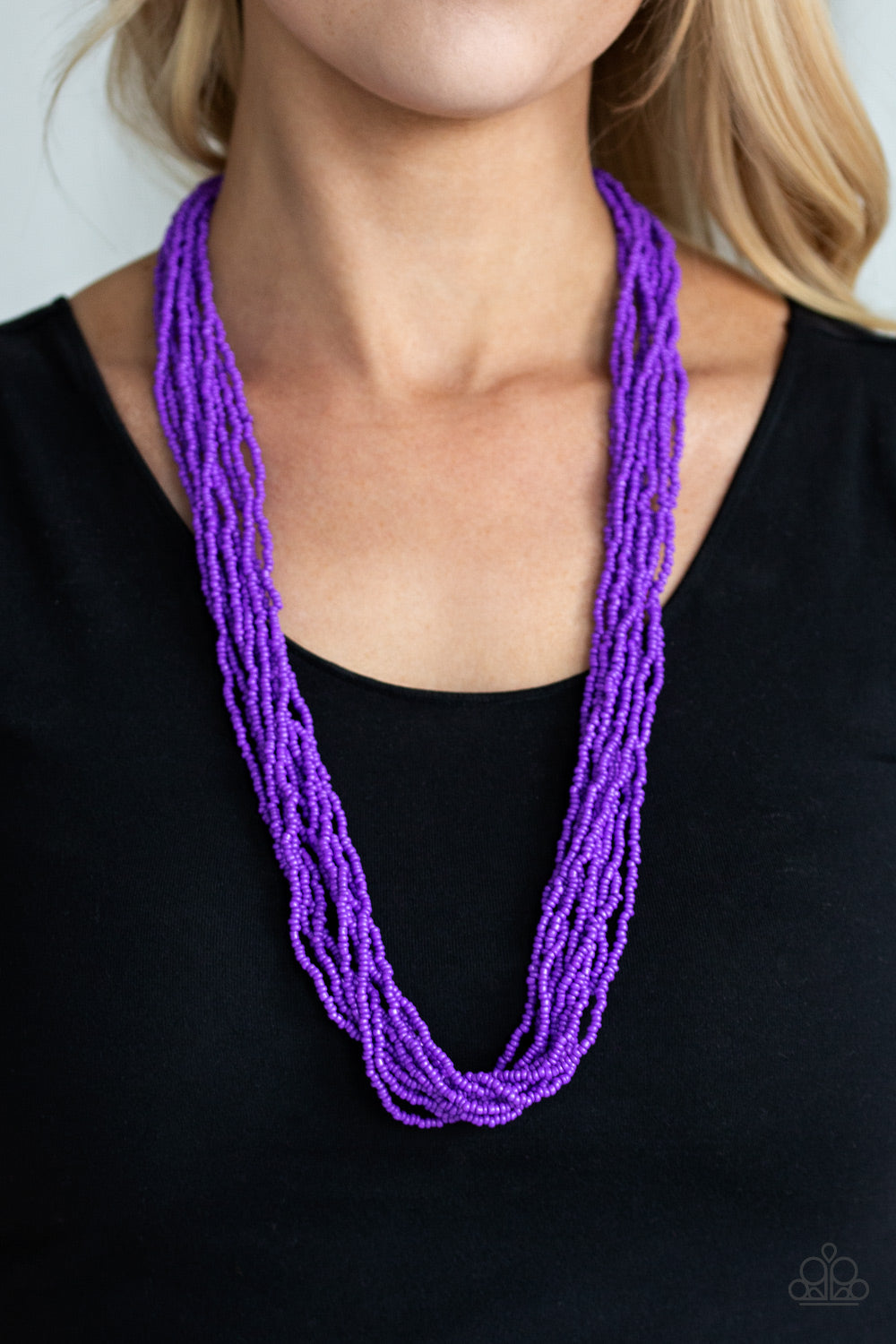 Congo Colada Necklace - Purple - SassyChicGlitz