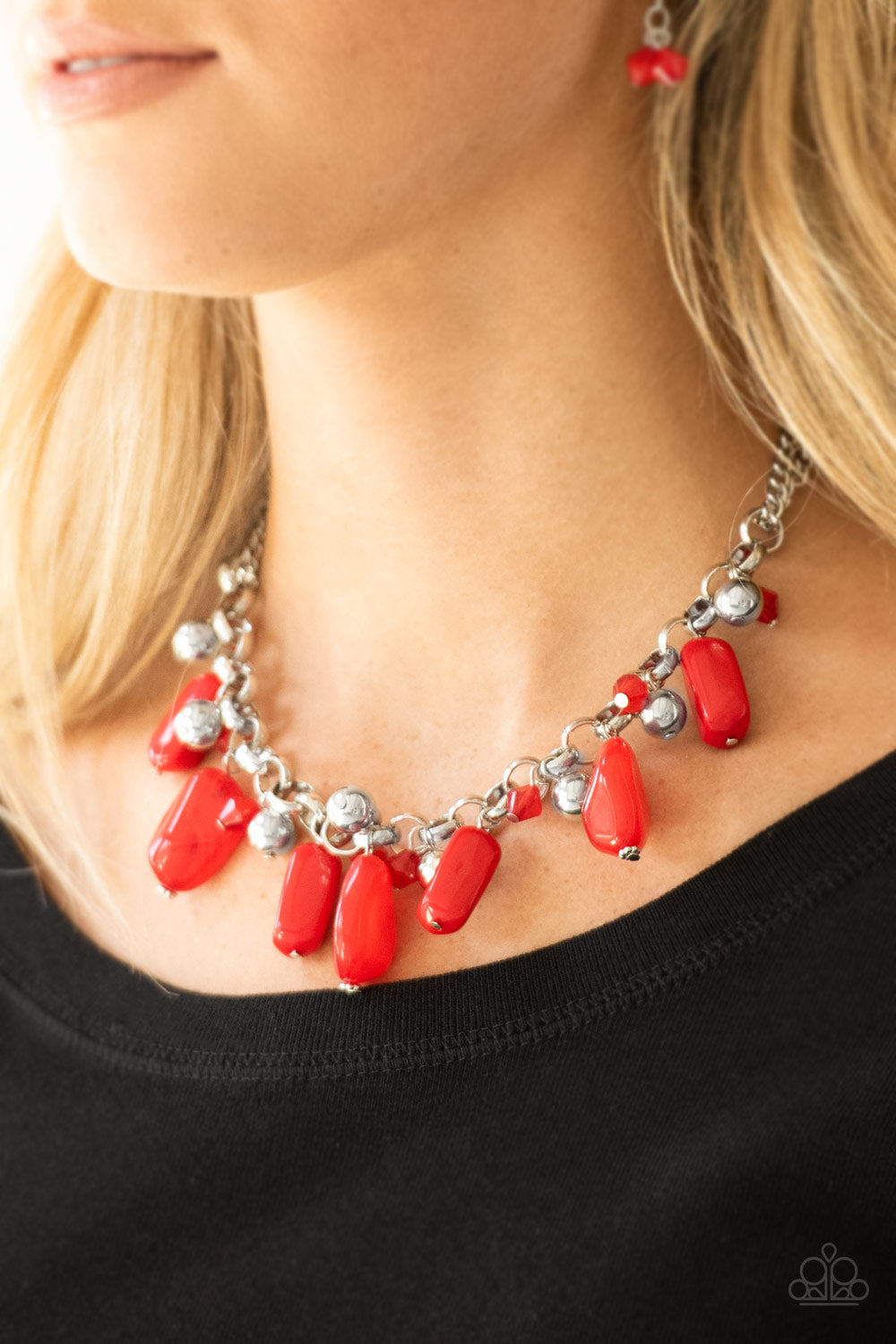 Grand Canyon Grotto Necklace - Red - SassyChicGlitz