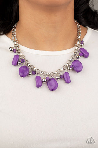 Grand Canyon Grotto Necklace - Purple - SassyChicGlitz