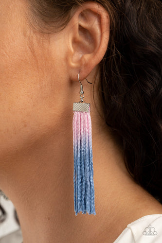 Dual Immersion Earrings - Pink - SassyChicGlitz