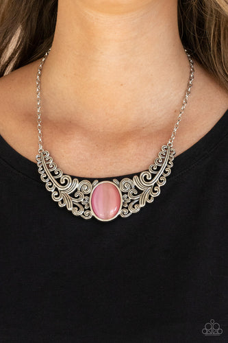 Celestial Eden Necklace - Pink - SassyChicGlitz