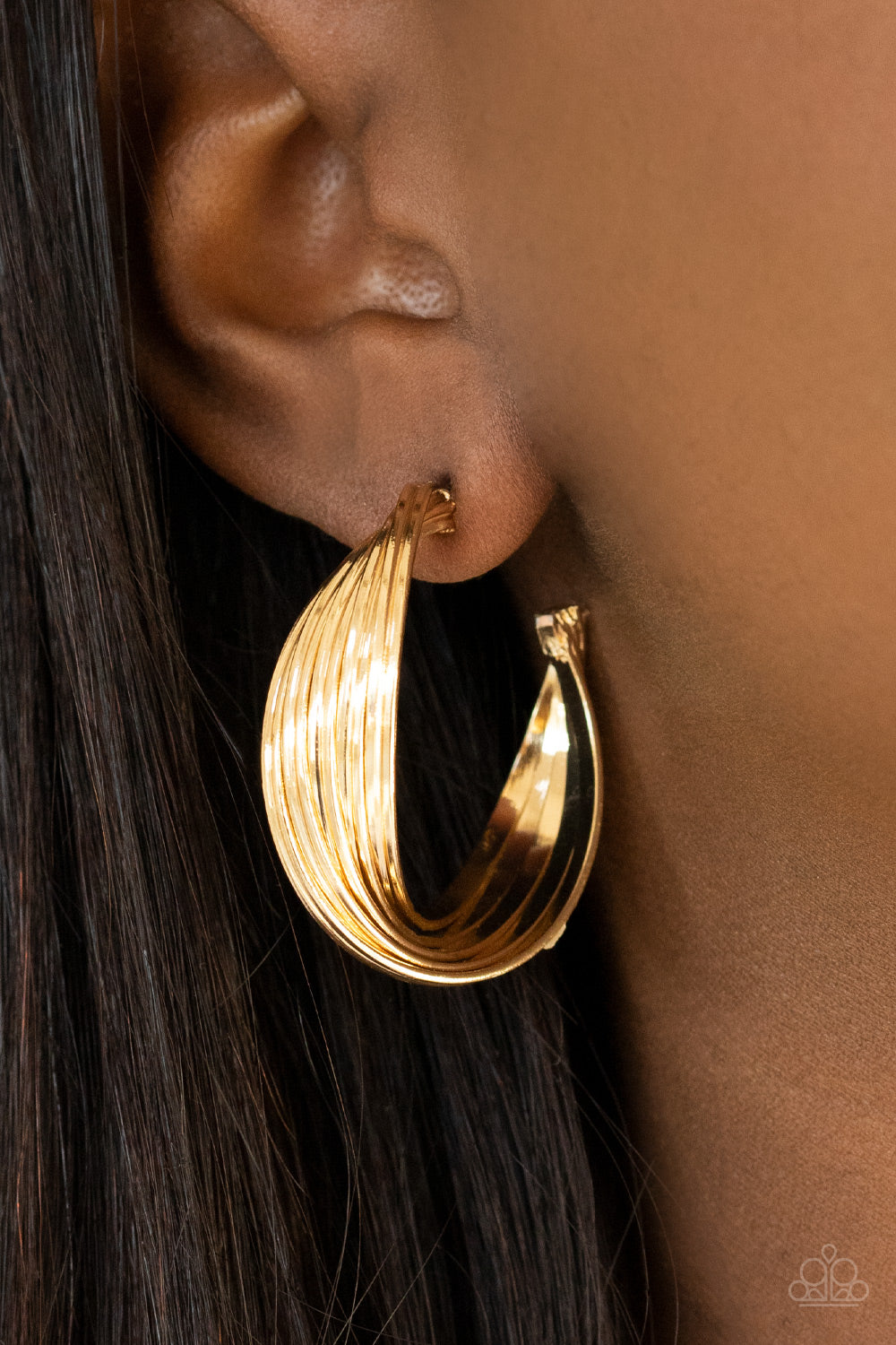 Curves In All The Right Places Earrings - Gold - SassyChicGlitz