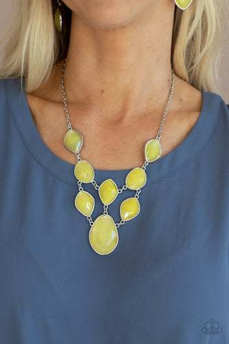 Opulently Oracle Necklace - Yellow - SassyChicGlitz