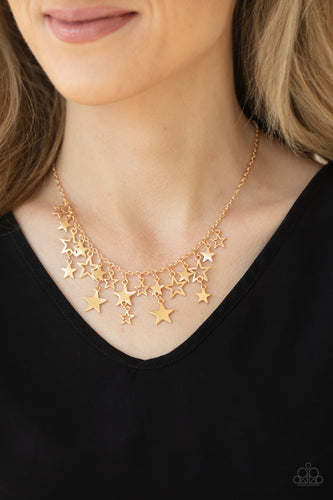 Stellar Stardom Necklace - Gold - SassyChicGlitz