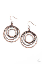 Load image into Gallery viewer, Spiraling Out of Control Earrings - Copper - SassyChicGlitz
