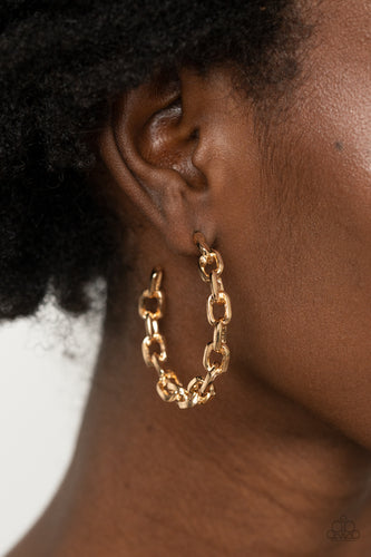 Stronger Together Hoop Earrings - Gold - SassyChicGlitz