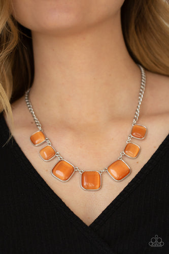 Aura Allure Necklace - Orange - SassyChicGlitz