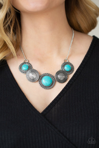 Canyon Cottage Necklace - Blue - SassyChicGlitz