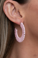 Load image into Gallery viewer, A Chance of RAINBOWS Hoop Earrings - Pink - SassyChicGlitz
