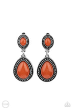 Load image into Gallery viewer, Carefree Clairvoyance Clipon Earrings - Orange - SassyChicGlitz
