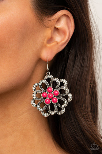 Dazzling Dewdrops Earrings - Pink - SassyChicGlitz