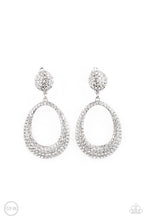 Load image into Gallery viewer, Sophisticated Smolder Clipon Earrings - White - SassyChicGlitz
