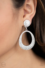 Load image into Gallery viewer, Sophisticated Smolder Clipon Earrings - White - SassyChicGlitz
