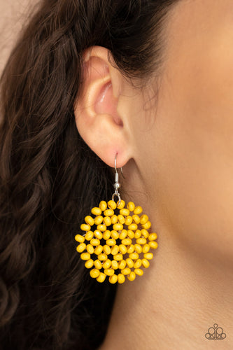 Summer Escapade Earrings - Yellow - SassyChicGlitz