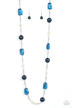 Load image into Gallery viewer, A-List Appeal - Long Blue Necklace - smokey crystal stones - SassyChicGlitz
