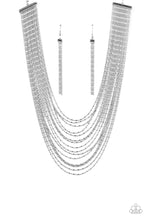 Load image into Gallery viewer, Cascading Chains - Silver - SassyChicGlitz
