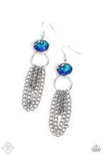 Load image into Gallery viewer, Arthurian A-Lister - Blue fashion Earrings - SassyChicGlitz
